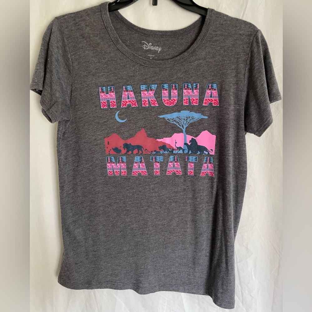 Gray Disney Lion King Hakuna Mata T Shirt - Picture 1 of 2